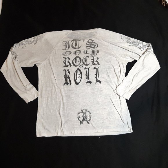 Vintage Rare AMAL GUESSOUS A&G Long Sleeve T Shirt Size 2XL/ XL Rock and Roll - Picture 1 of 13